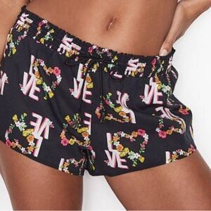 Victoria Secret Women's Floral Hearts Sleep or Lounge Shorts.NEW WITH TAG